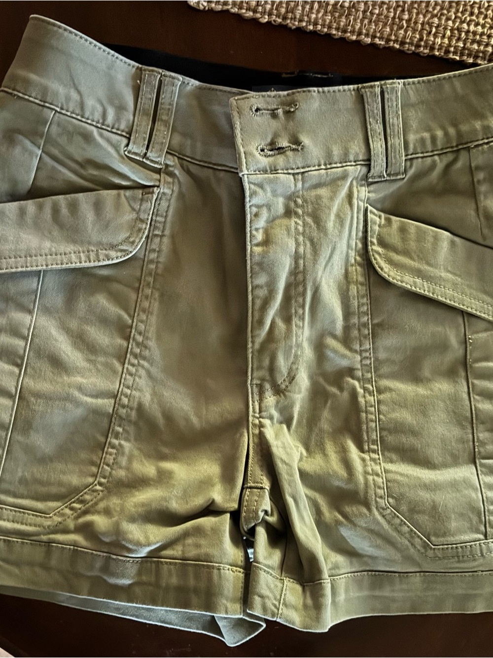 Democracy Olive Utility Cargo Shorts